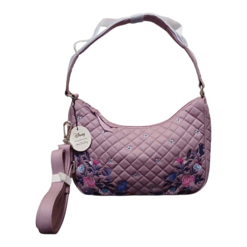 Vera Bradley Disney Frannie Crescent Crossbody Belle Beauty And The Beast